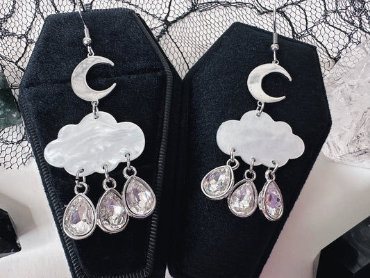 Through The Storm Raincloud Earrings