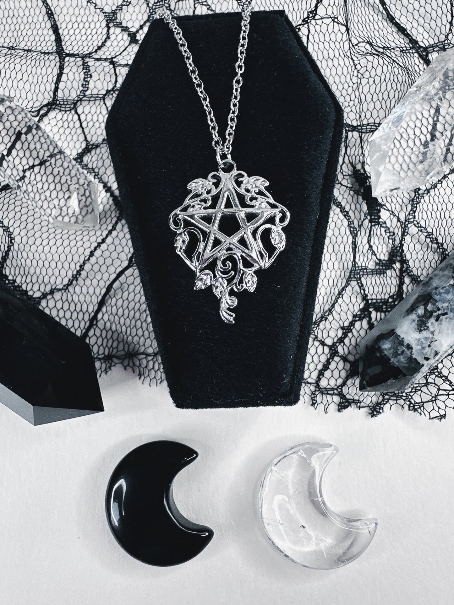 Stainless Steel Woodland Witch Necklace