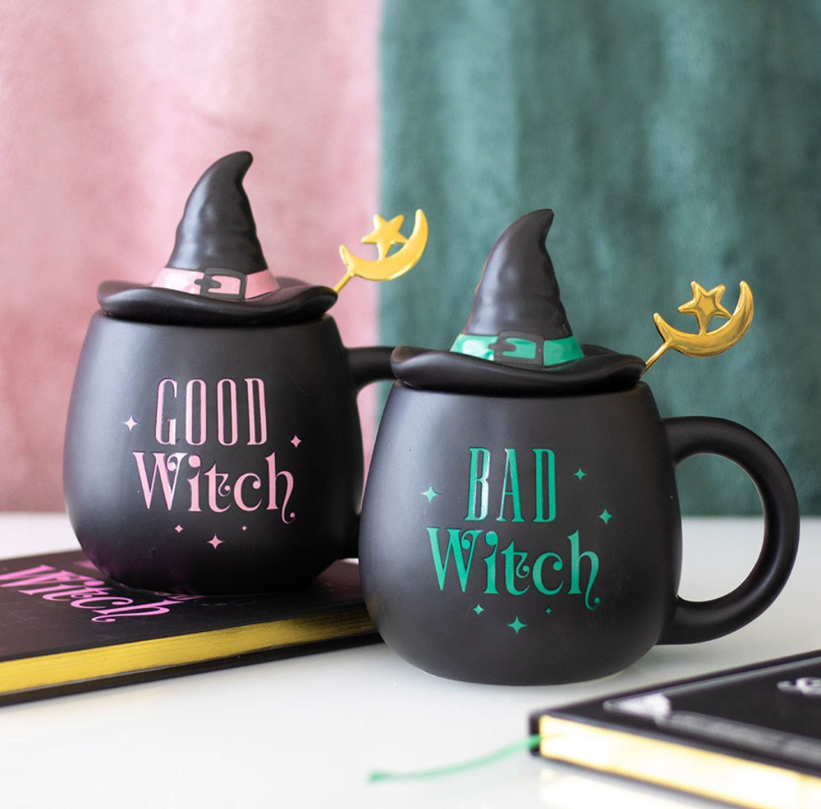 Bad Witch Lidded Mug With Spoon