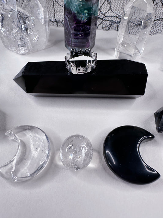 Stainless Steel Pumpkin & Ghost Ring