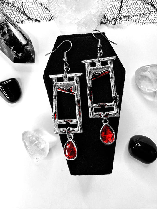 Bloody Guillotine Earrings
