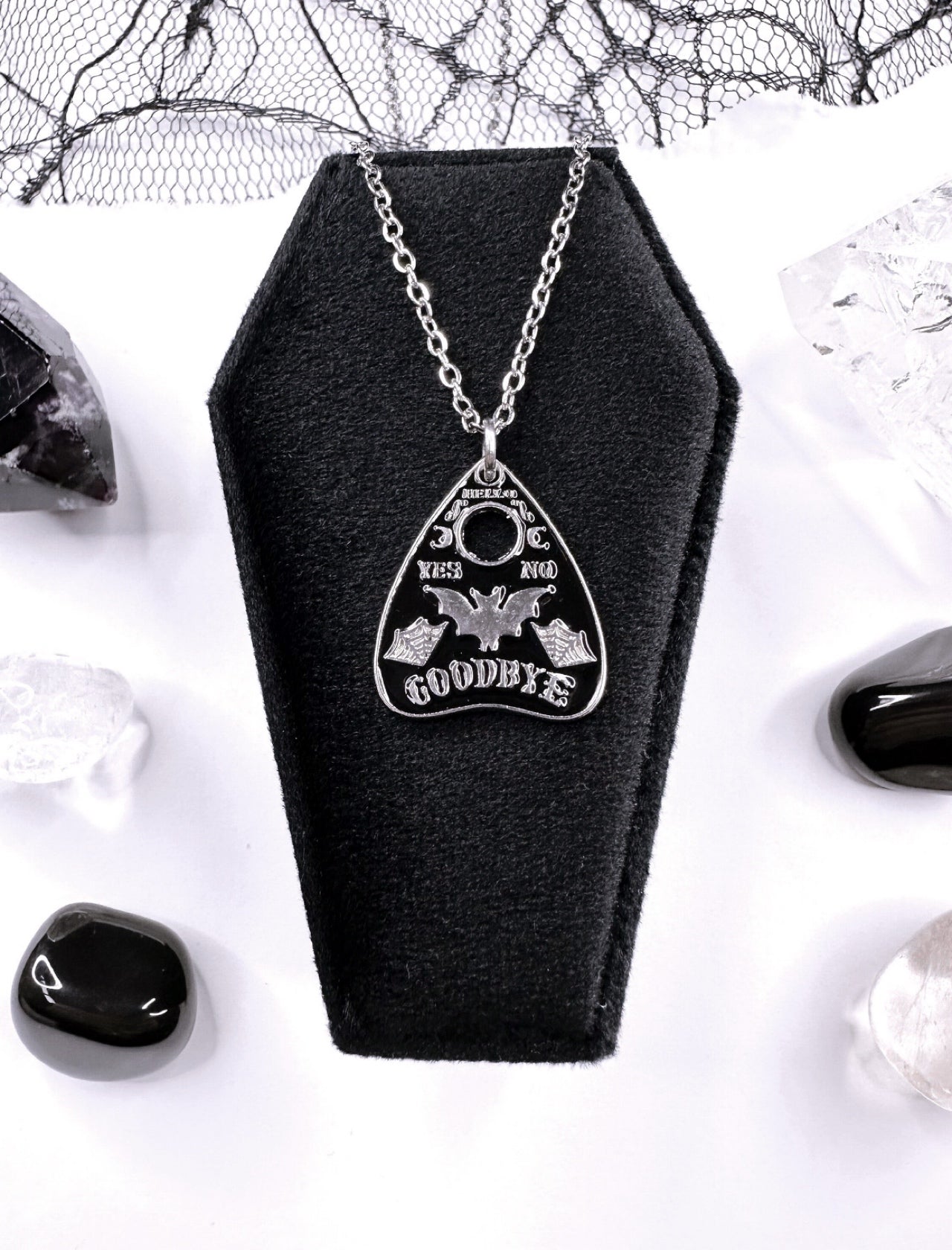 Bat Ouija Planchette Choker