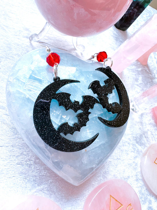 Midnight Moon Earrings