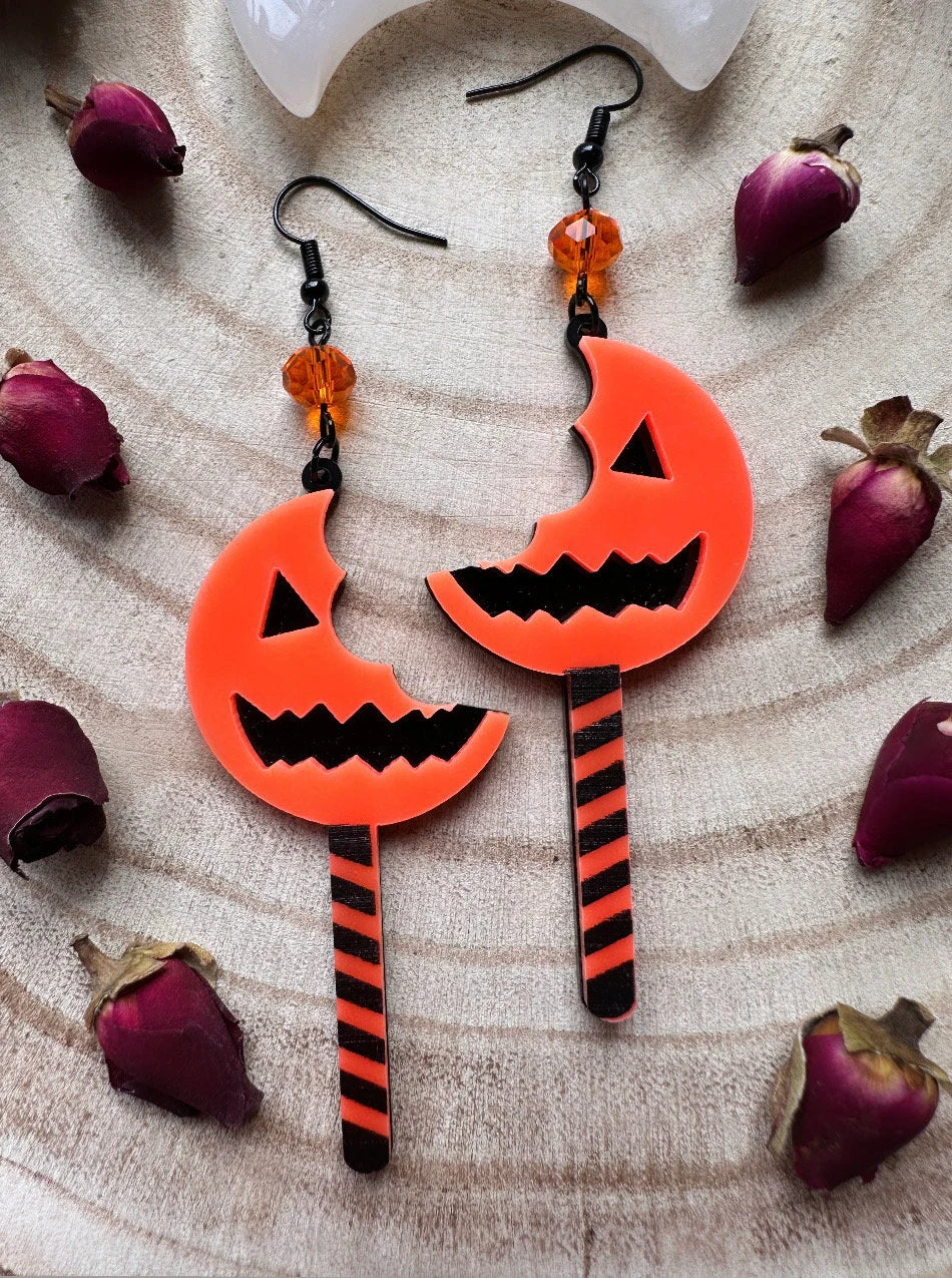 Pumpkin Lollipop Earrings