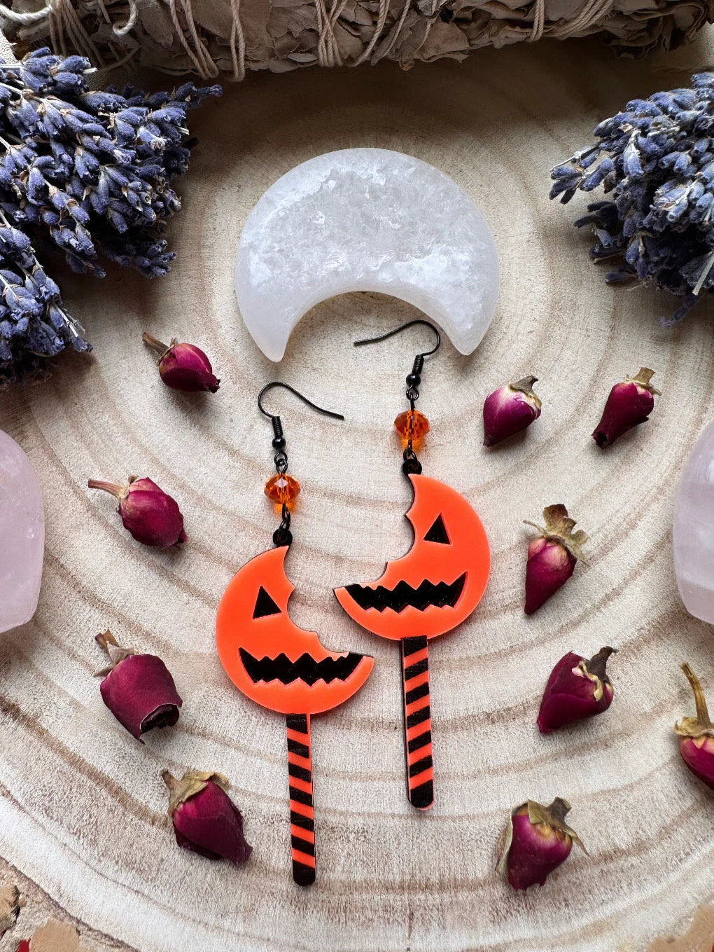 Pumpkin Lollipop Earrings