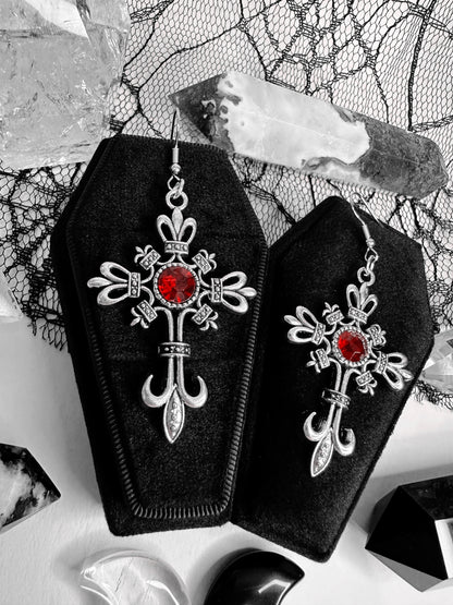 Gothic Cross Earrings