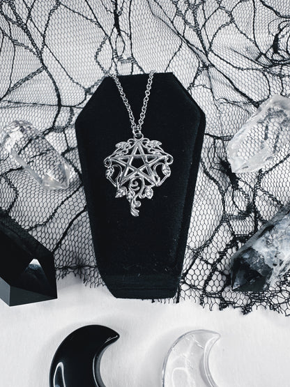 Stainless Steel Woodland Witch Necklace