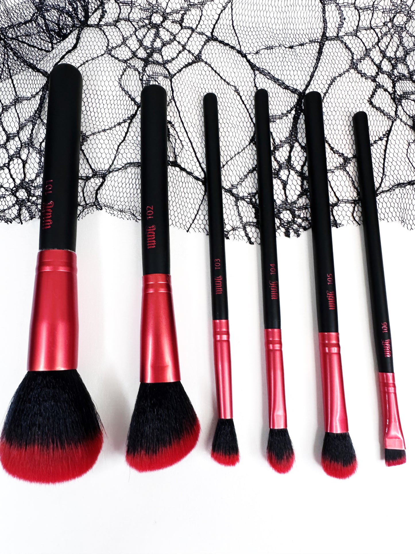 Until Death Gothic Makeup Brushes In A Coffin Case