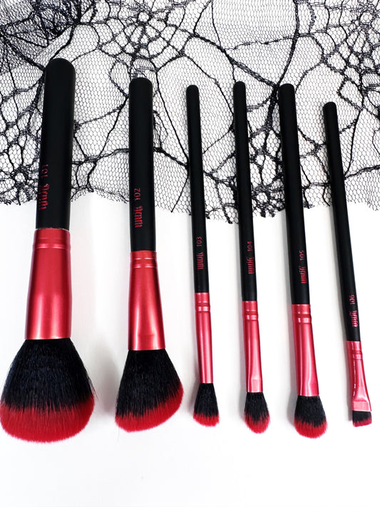 Until Death Gothic Makeup Brushes In A Coffin Case