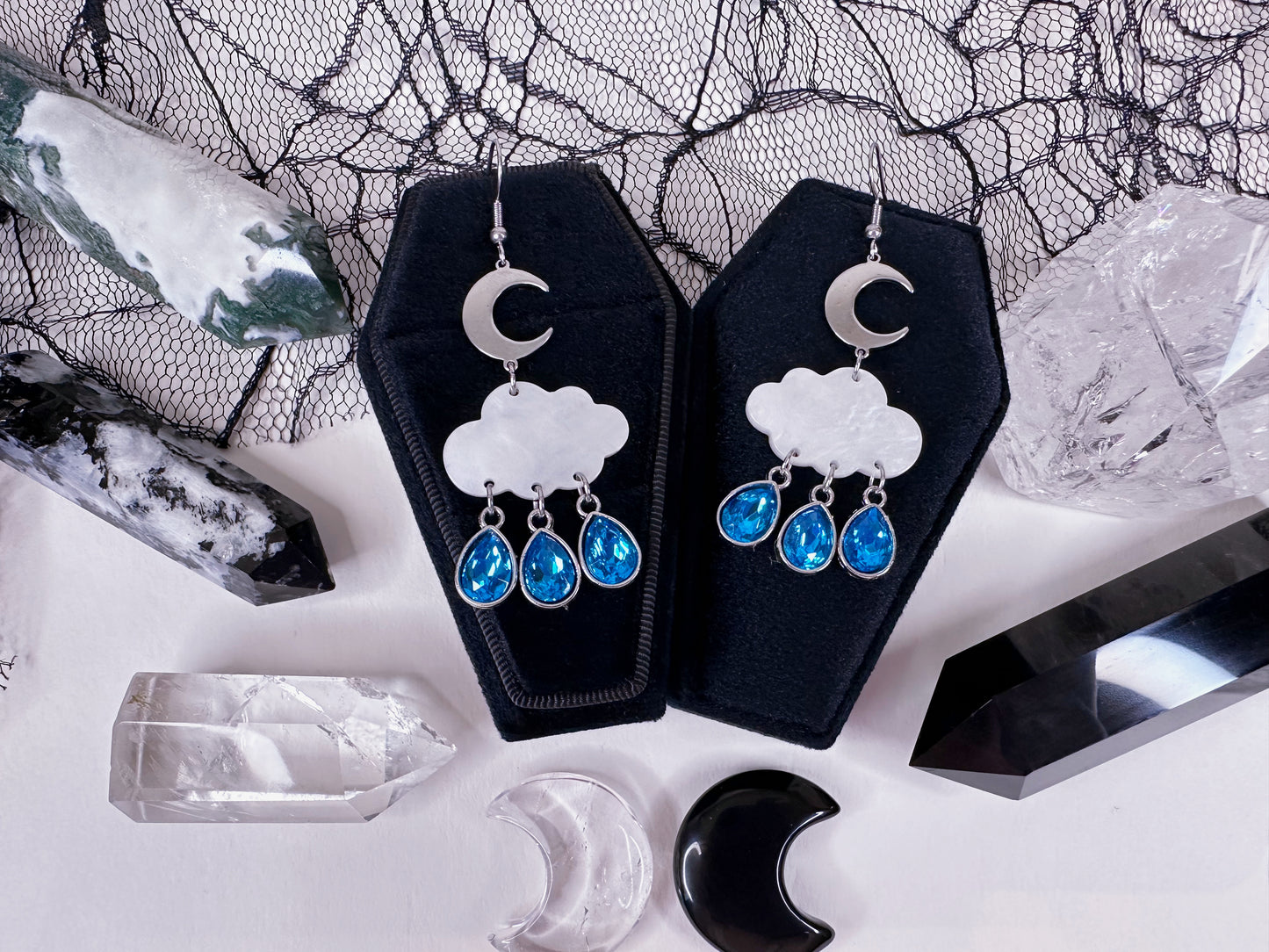 Through The Storm Raincloud Earrings