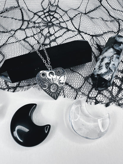 Stainless Steel Ouija Planchette Necklace