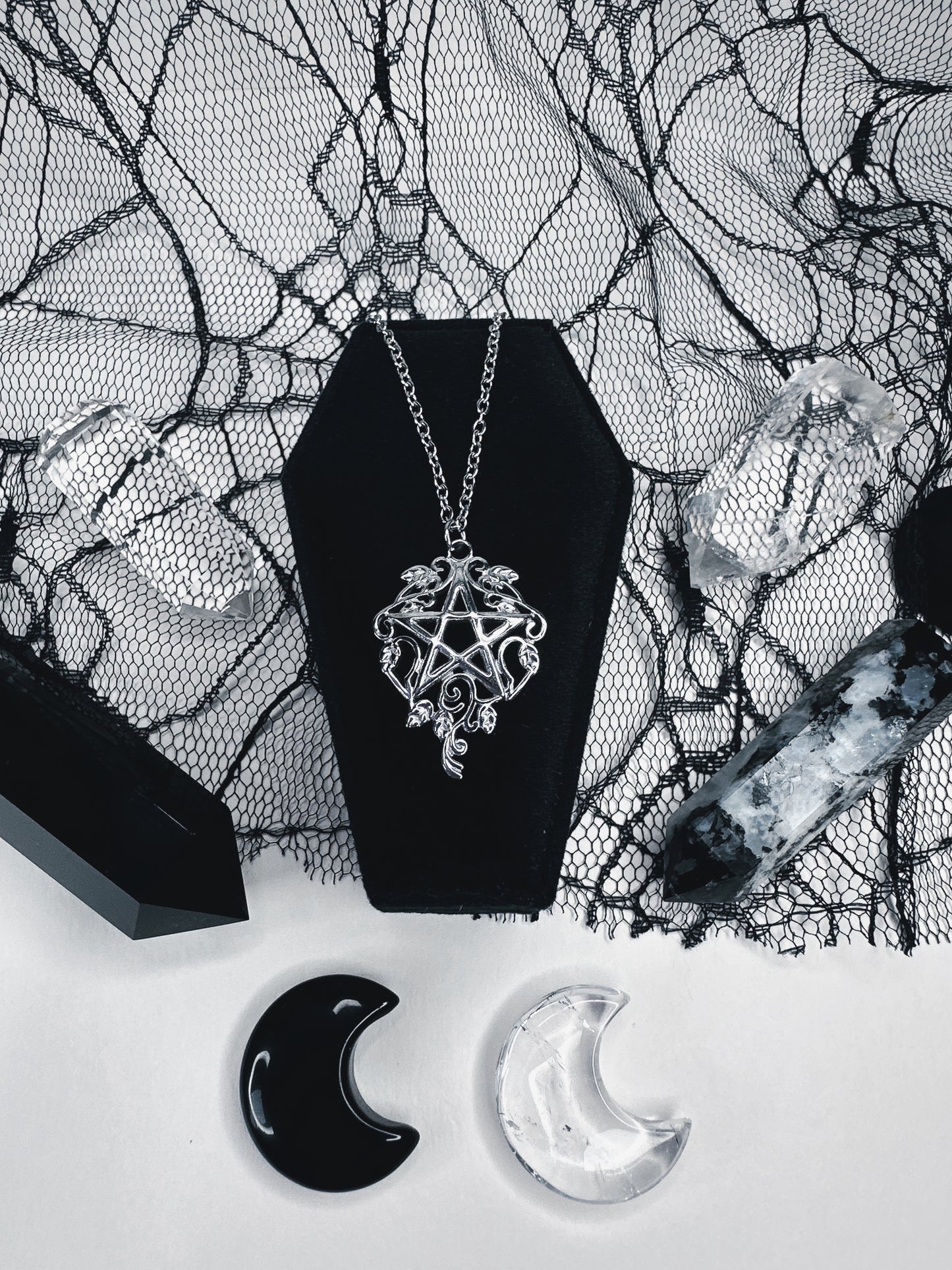 Stainless Steel Woodland Witch Necklace