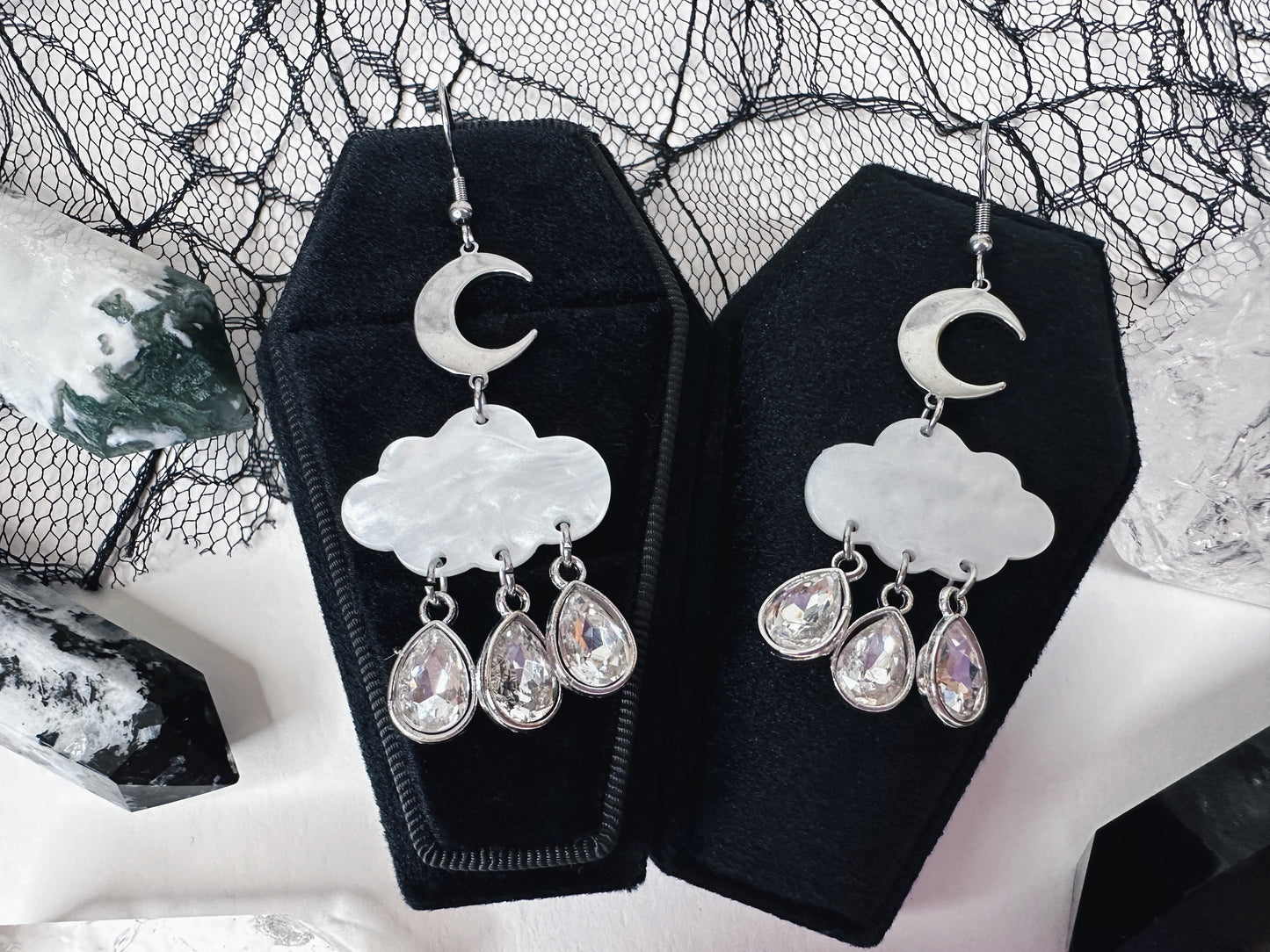 Through The Storm Raincloud Earrings