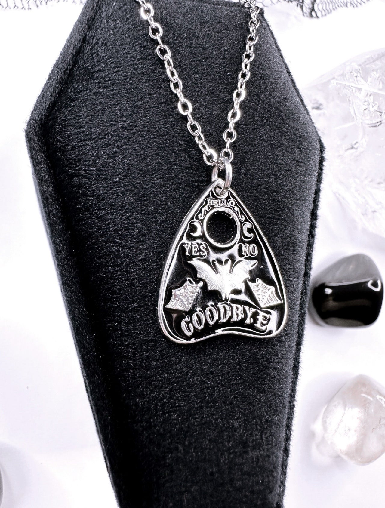Bat Ouija Planchette Choker