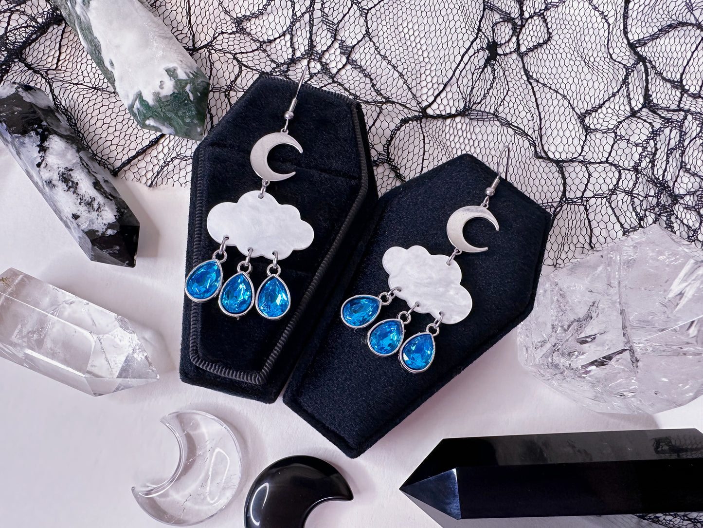 Through The Storm Raincloud Earrings