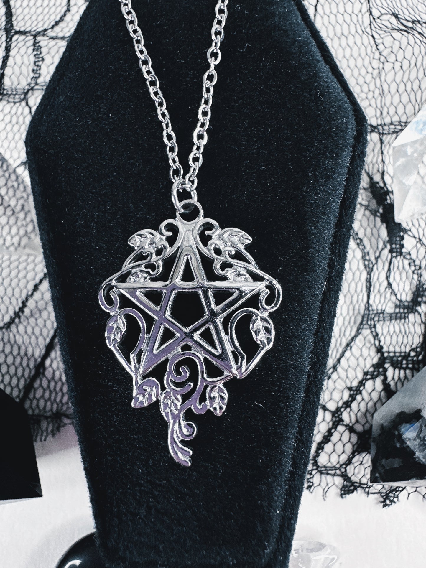 Stainless Steel Woodland Witch Necklace
