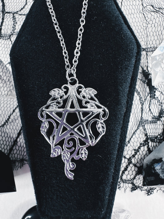 Stainless Steel Woodland Witch Necklace