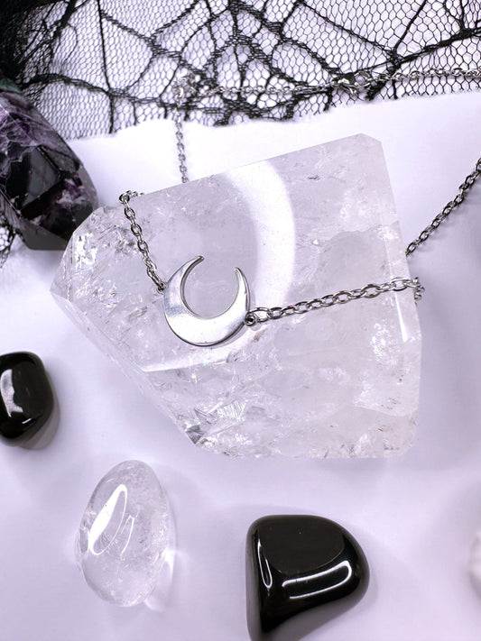 Stainless Steel Crescent Moon
Choker