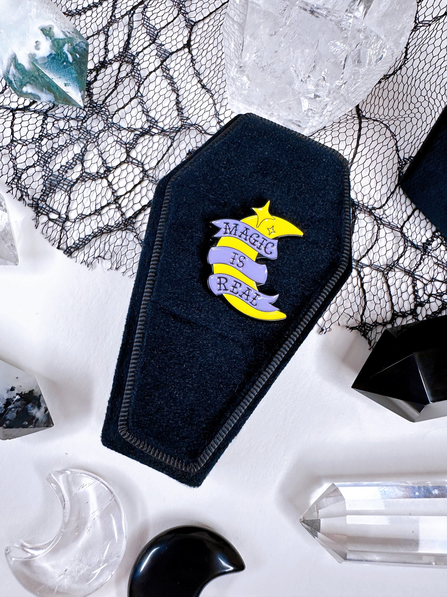 Magic is real pin badge