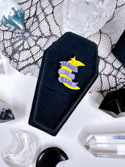 Magic is real pin badge