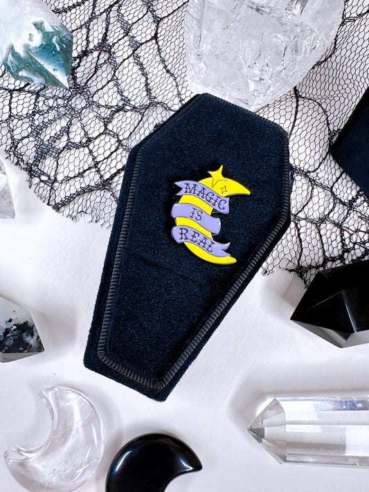 Magic is real pin badge