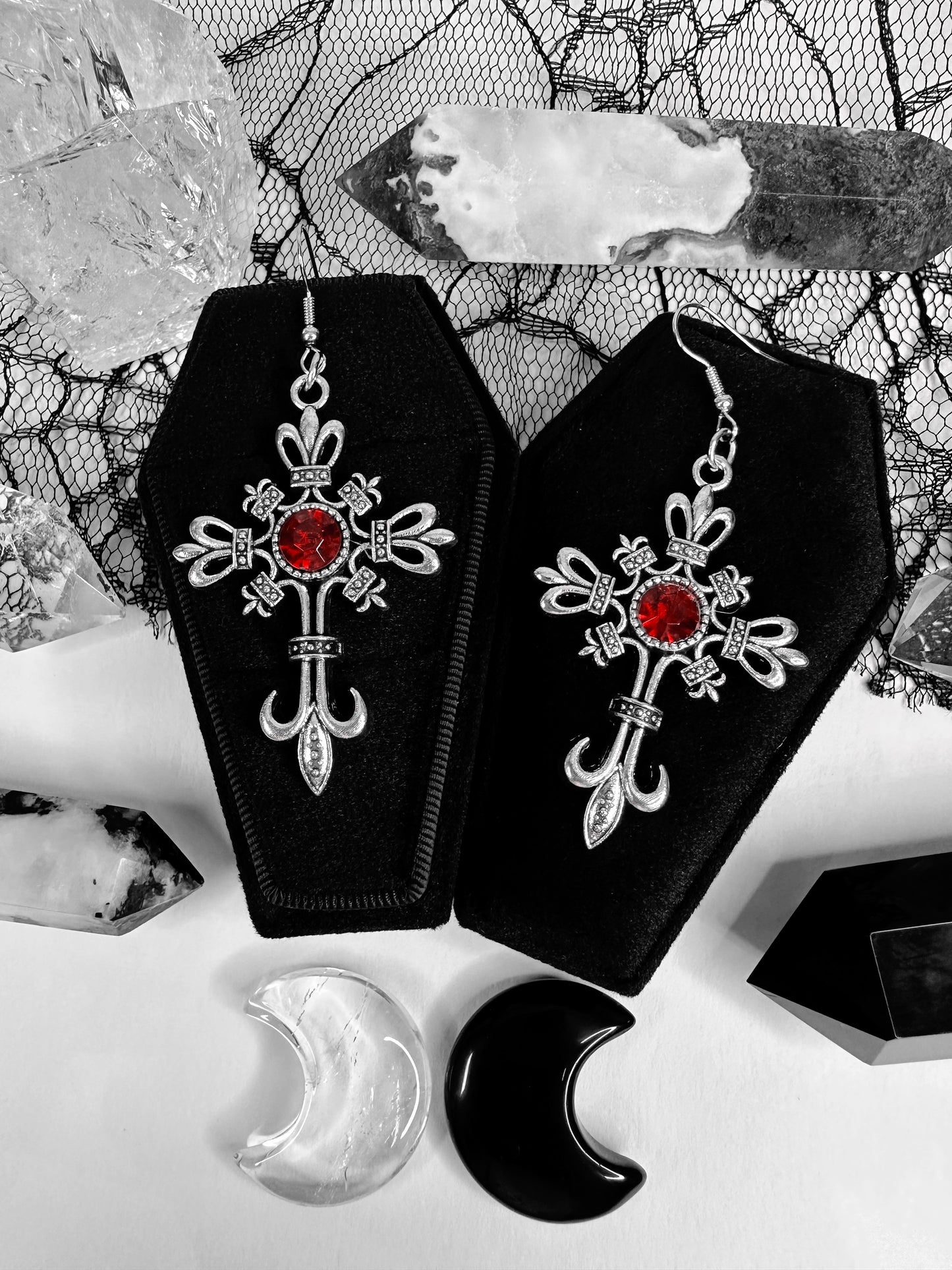 Gothic Cross Earrings