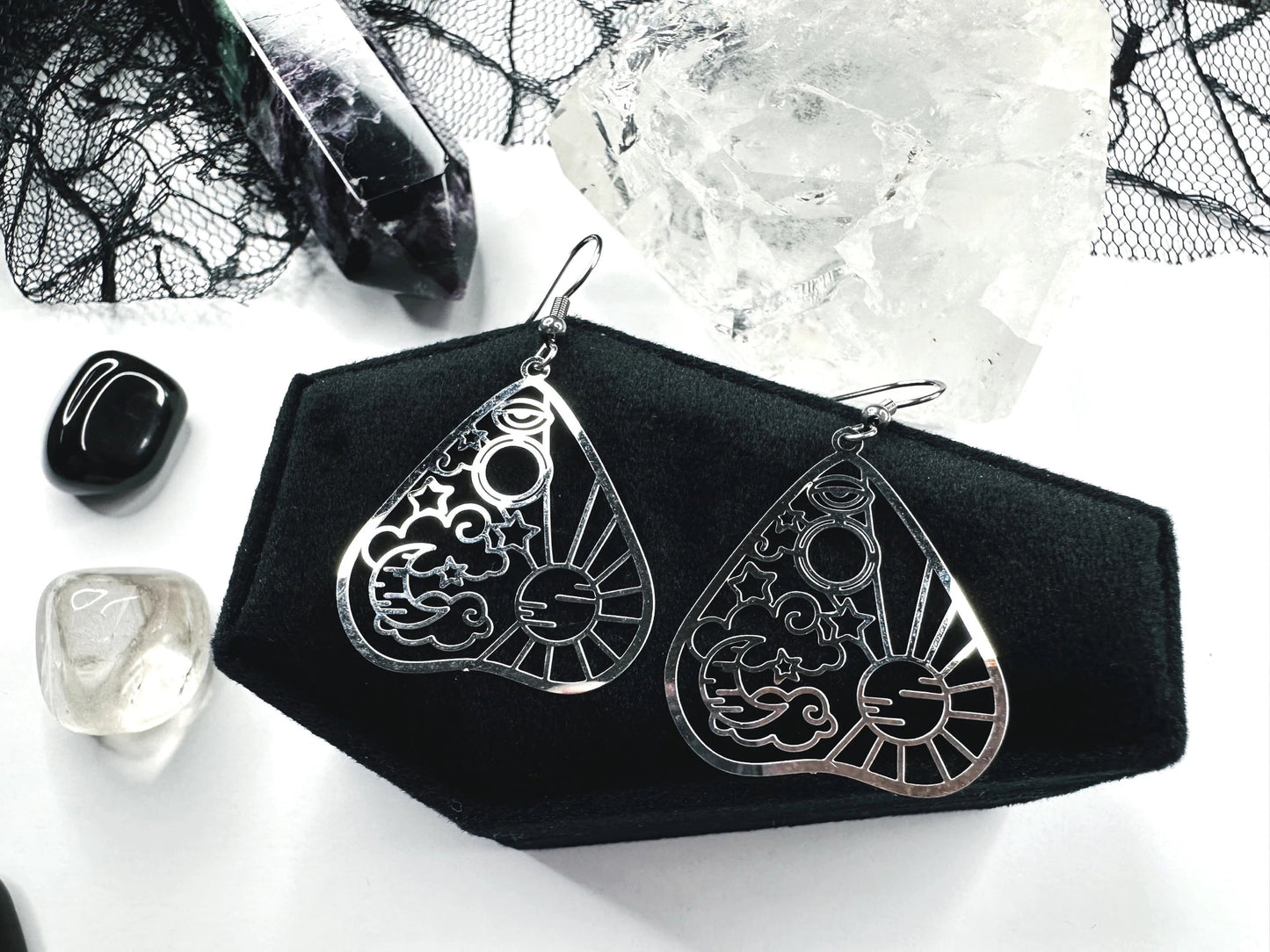 Stainless Steel Celestial
Planchette Earrings