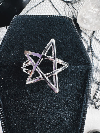 Stainless Steel Pentagram Ring
