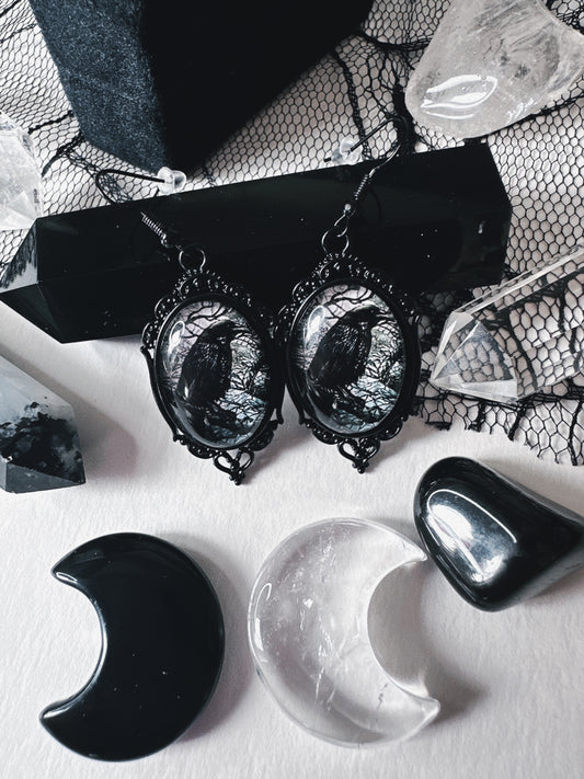 Raven’s Romance Earrings