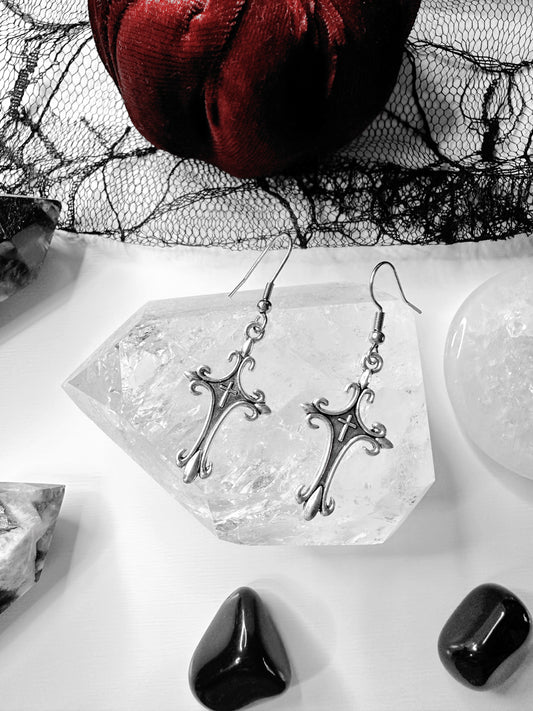 Gothic Cross Earrings