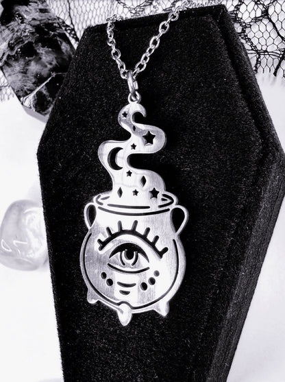 Stainless Steel Cauldron Necklace