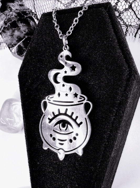 Stainless Steel Cauldron Necklace