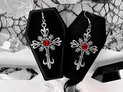 Gothic Cross Earrings
