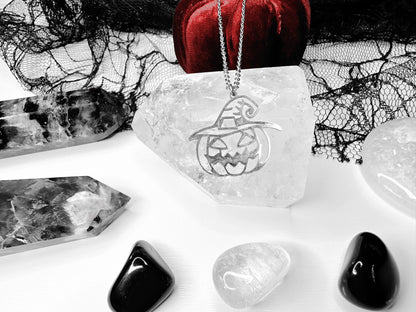 Stainless Steel Halloween Pumpkin Necklace