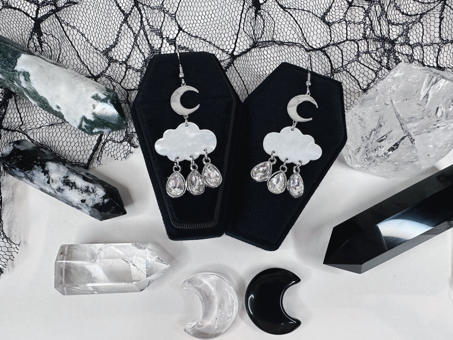 Through The Storm Raincloud Earrings