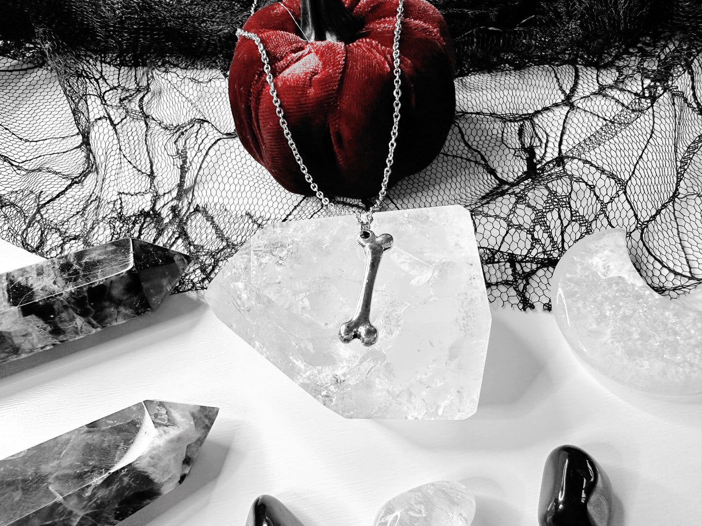 Silver Bone Necklace