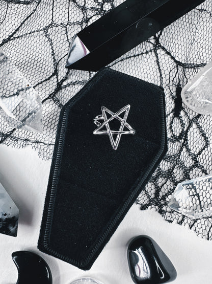 Stainless Steel Pentagram Ring