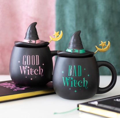 Bad Witch Lidded Mug With Spoon