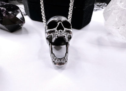 Stainless Steel Vampire Skull
Necklace