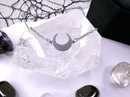Stainless Steel Crescent Moon
Choker