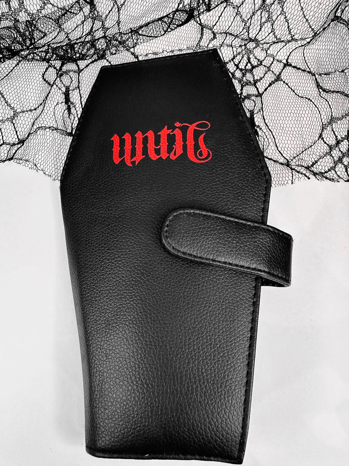 Until Death Gothic Makeup Brushes In A Coffin Case