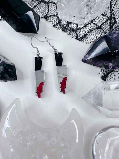 Final Girl Bloody Knife Earrings