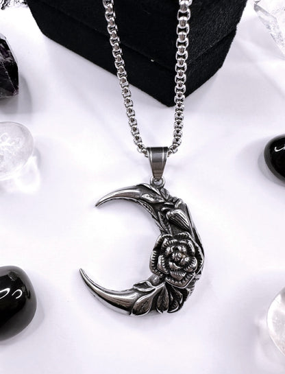 Stainless Steel Enchanted Moon
Necklace