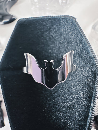 Stainless Steel Bat Ring