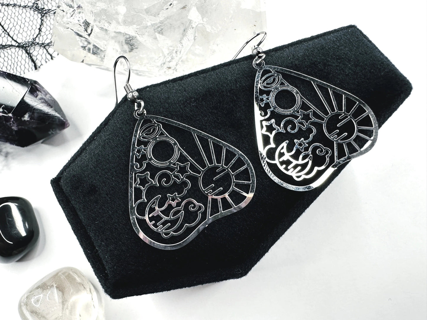 Stainless Steel Celestial
Planchette Earrings
