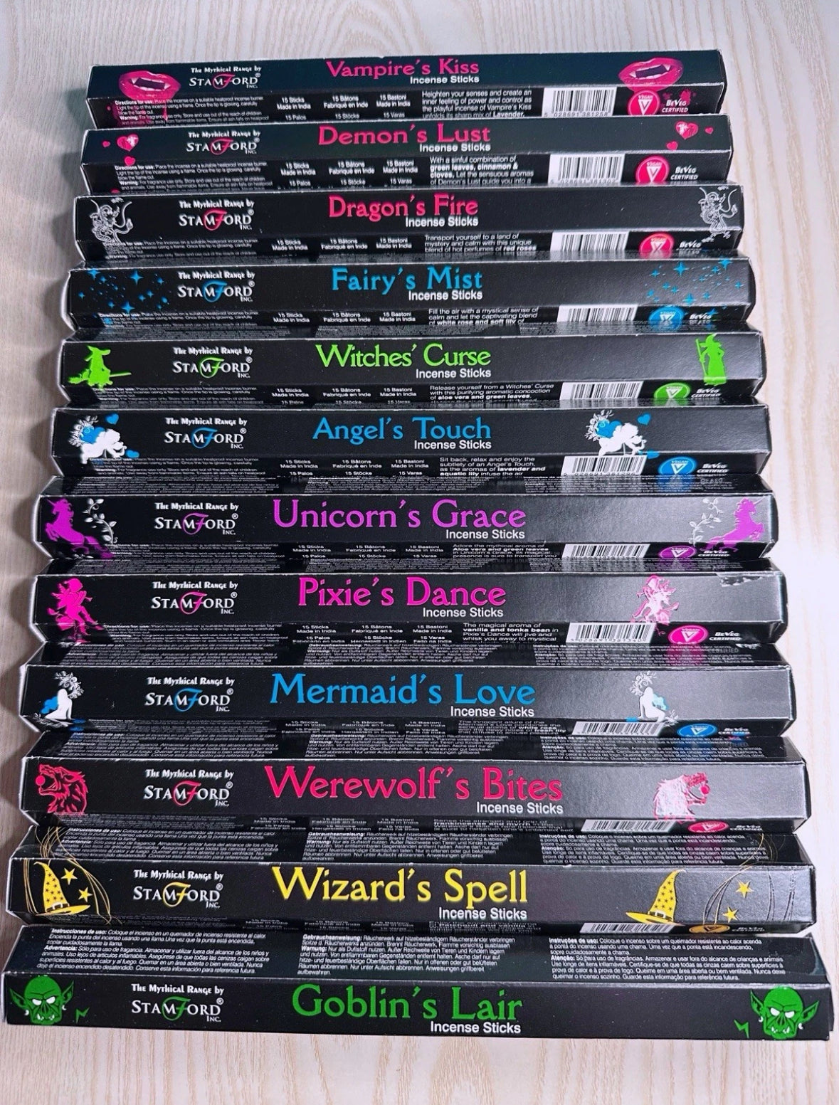 Stamford Black Incense Sticks Gift Set