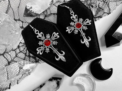 Gothic Cross Earrings