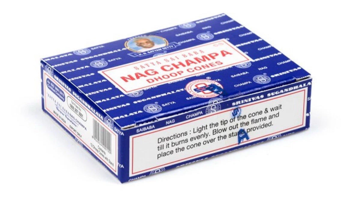 Satya Sai Baba Nag Champa Dhoop Incense Cones