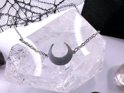Stainless Steel Crescent Moon
Choker