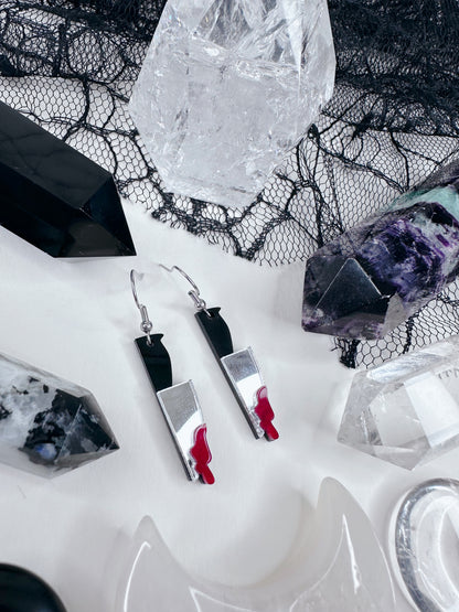 Final Girl Bloody Knife Earrings